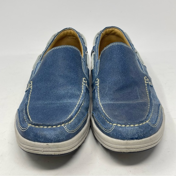 Cole Haan Boat Shoes Mens 9 M Blue Leather Slip On Casual Deck Nautical C12359 main image 16